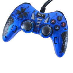 Game Pad Wired USB Double Point PT-600D SILVER